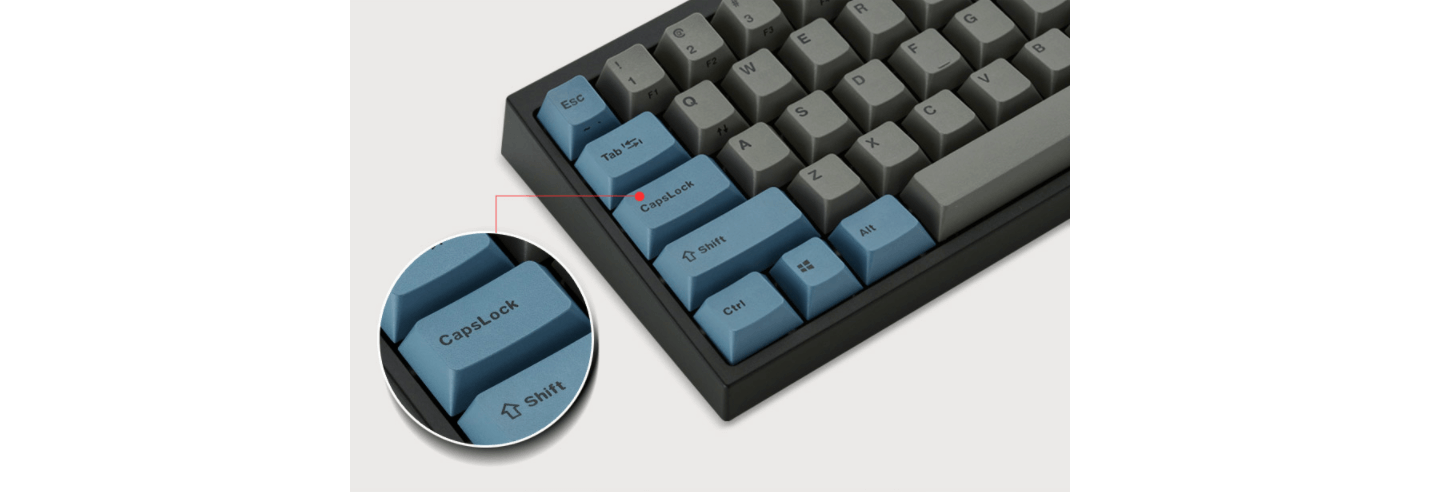 Bàn phím cơ không dây Leopold FC660MPD BT Black sw (USB/Bluetooth/Blue Grey) trang bị  bộ keycap pbt cao cấp đăcj trựng